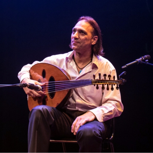 Omar Bashir playing Oud